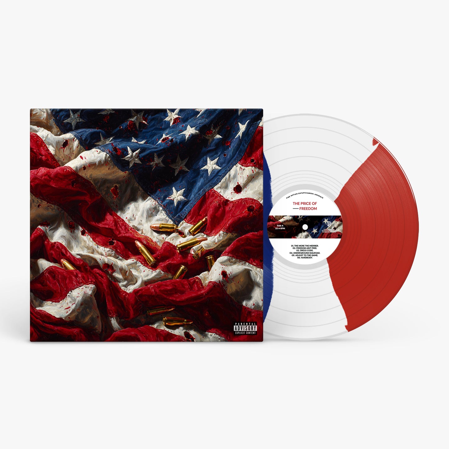 THE PRICE OF FREEDOM - (SIGNED - LP - 2 BONUS TRACKS - RED/WHITE/BLUE VINYL 180G)